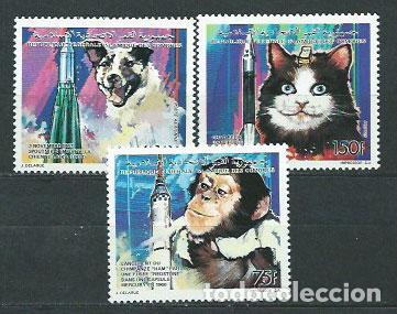 Selos: Comores - Correo 1992 Yvert 545/6+A 307 ** Mnh Fauna