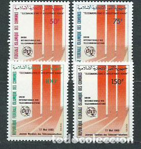 Selos: Comores - Correo 1993 Yvert 559/62 ** Mnh Telecomunicaciones