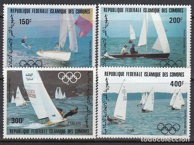 Selos: Comores - Aereo Yvert 197/200 * Mh Deportes barcos