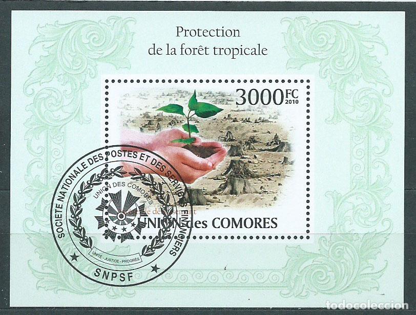 Selos: Comores - Hojas Yvert 251 usado Protecci&oacute;n Bosque Tropical