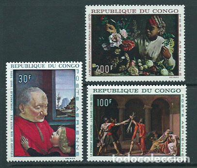 Selos: Congo Frances - Aereo Yvert 64/6 ** Mnh Pinturas