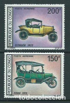 Selos: Congo Frances - Aereo Yvert 67/8 ** Mnh Autos antiguos