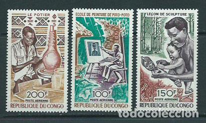 Selos: Congo Frances - Aereo Yvert 87/9 ** Mnh