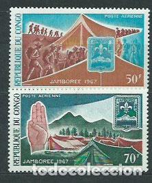 Selos: Congo Frances - Aereo Yvert 60/1 ** Mnh Scoutismo