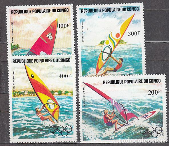 Selos: Congo Frances - Aereo Yvert 304/7 * Mh Deportes