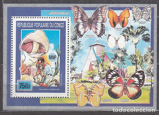Selos: Congo Frances - Hojas Yvert 46 ** Mnh Setas Mariposas