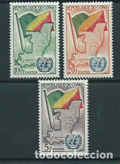 Selos: Congo Frances - Correo 1960 Yvert 137/8 ** Mnh ONU