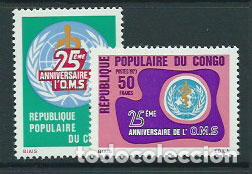 Selos: Congo Frances - Correo 1973 Yvert 326/7 ** Mnh