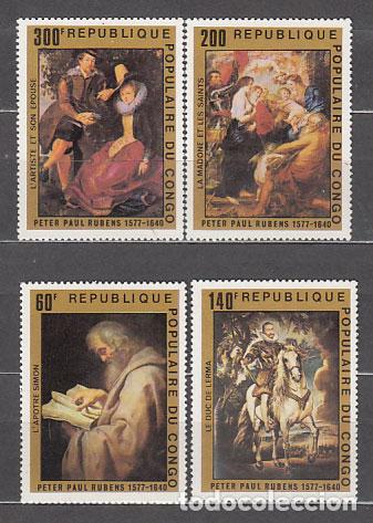 Selos: Congo Frances - Correo 1978 Yvert 480/3 ** Mnh Pintura Rubens