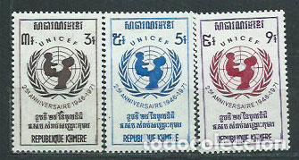 Selos: Khemere - Correo Yvert 284/6 ** Mnh