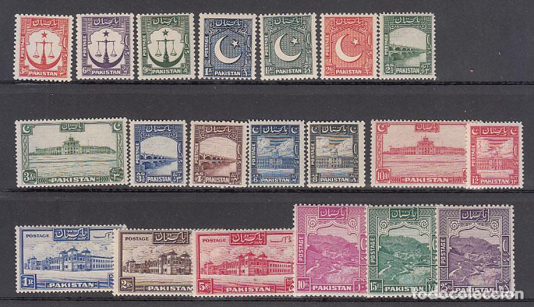 Selos: Pakistan - Correo Yvert 24/43 * Mh
