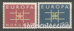 Selos: Noruega - Correo 1963 Yvert 460/1 ** Mnh Europa