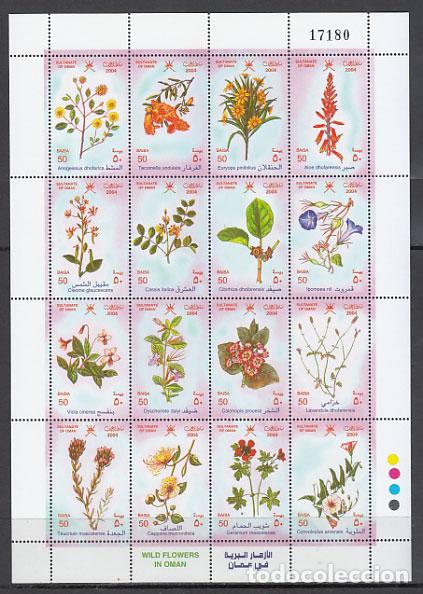 Selos: Oman - Correo Yvert 523/8 ** Mnh Flores