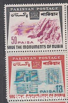 Selos: Pakistan - Correo Yvert 202/3 ** Mnh Monumentos de Nubia
