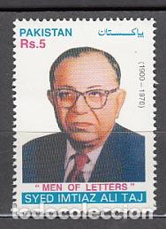 Stamps: Pakistan - Correo Yvert 1032 ** Mnh Syed Imtiaz Ali Taj