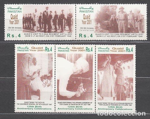 Stamps: Pakistan - Correo Yvert 1055/9 ** Mnh Quaid -e-Azam