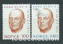 Selos: Noruega - Correo 1973 Yvert 620/1 ** Mnh Personaje