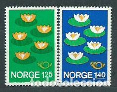 Sellos: Noruega - Correo 1977 Yvert 693/4 ** Mnh