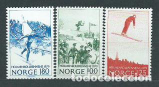 Sellos: Noruega - Correo 1979 Yvert 746/8 ** Mnh Deportes