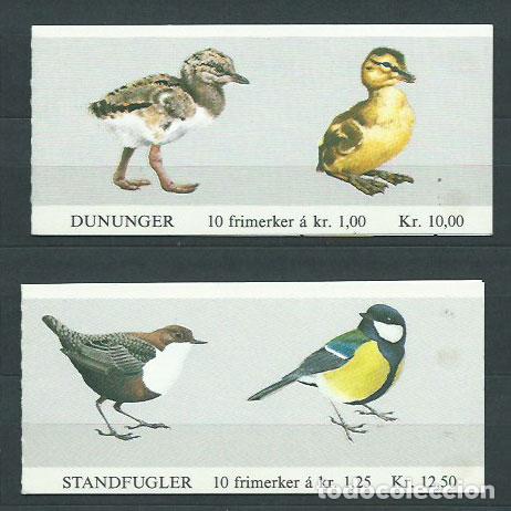 Sellos: Noruega - Correo 1980 Yvert 767/70 Carnet ** Mnh Fauna Aves
