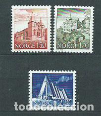 Sellos: Noruega - Correo 1981 Yvert 787/9 ** Mnh Monumentos