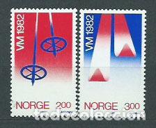 Sellos: Noruega - Correo 1982 Yvert 809/10 ** Mnh Deportes