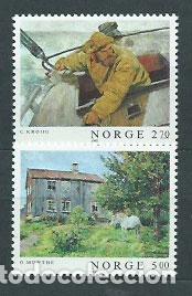 Selos: Noruega - Correo 1987 Yvert 931/2 ** Mnh Pinturas
