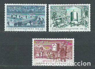 Selos: Noruega - Correo 1988 Yvert 949/51 ** Mnh