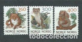 Selos: Noruega - Correo 1989 Yvert 968/70 ** Mnh Fauna
