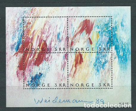 Selos: Noruega - Correo 1989 Yvert 984/7 ** Mnh Dia del Sello
