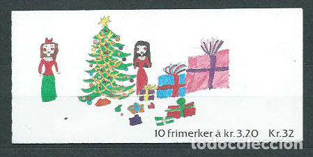Selos: Noruega - Correo 1990 Yvert 1013 Carnet ** Mnh Navidad
