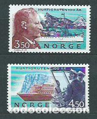 Selos: Noruega - Correo 1993 Yvert 1084/5 ** Mnh Barcos