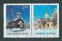 Selos: Noruega - Correo 1993 Yvert 1098/9a ** Mnh Navidad