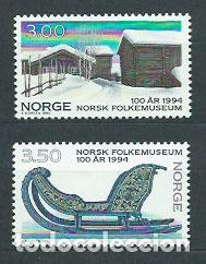 Selos: Noruega - Correo 1994 Yvert 1118/9 ** Mnh