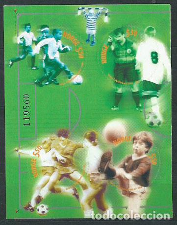 Selos: Noruega - Correo 2002 Yvert 1371/4 ** Mnh F&uacute;tbol