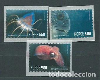 Selos: Noruega - Correo 2004 Yvert 1433/5 ** Mnh Fauna Marina