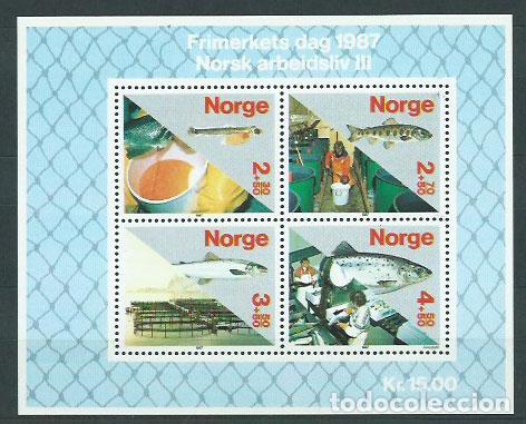Sellos: Noruega - Hojas Yvert 8 ** Mnh dia del Sello