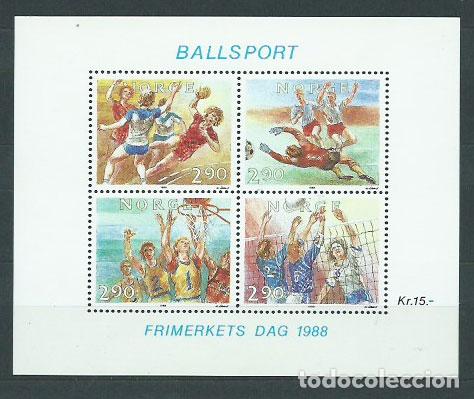 Sellos: Noruega - Hojas Yvert 10 ** Mnh Deportes