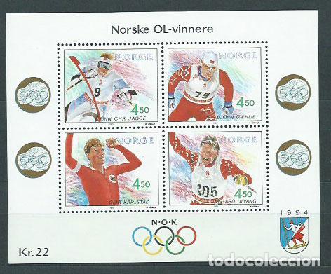 Sellos: Noruega - Hojas Yvert 19 ** Mnh Deportes