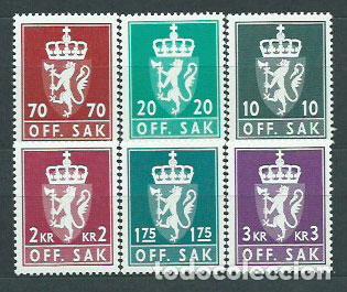 Sellos: Noruega - Servicio Yvert 110/2 ** Mnh