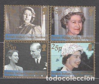 Sellos: Oceano Indico - Correo Yvert 244/7 ** Mnh Isabel II