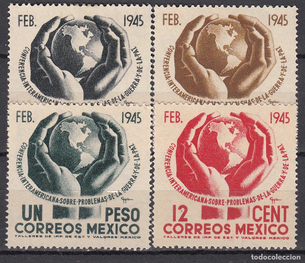Sellos: Mexico Correo 1945 Yvert 587/90 * Mh