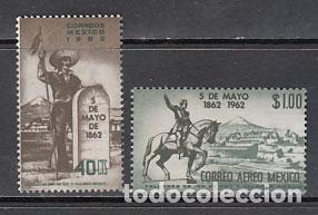 Sellos: Mexico - Correo 1962 Yvert 681 + A 221 ** Mnh