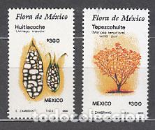 Sellos: Mexico - Correo 1988 Yvert 1274/5 ** Mnh Flora