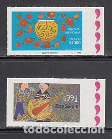 Sellos: Mexico - Correo 1991 Yvert 1403/4 ** Mnh Navidad