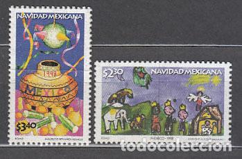 Sellos: Mexico - Correo 1998 Yvert 1847/8 ** Mnh Navidad
