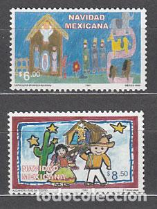 Sellos: Mexico Correo 2002 Yvert 2030/1 ** Mnh Navidad