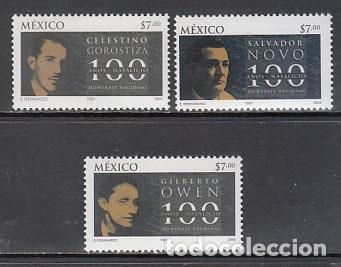 Sellos: Mexico Correo 2004 Yvert 2067/9 ** Mnh Personajes