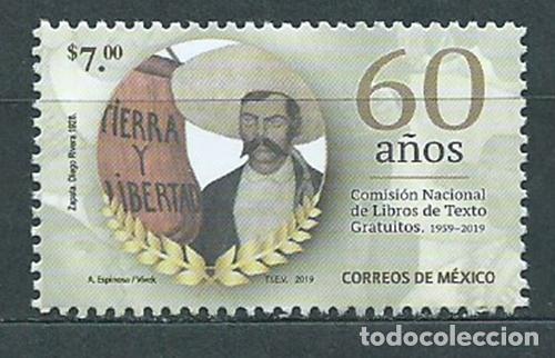 Briefmarken: Mexico Correo 2019 Yvert 3139 ** Mnh 60 a&ntilde;os Comisi&oacute;n Nacional Libros de Texto