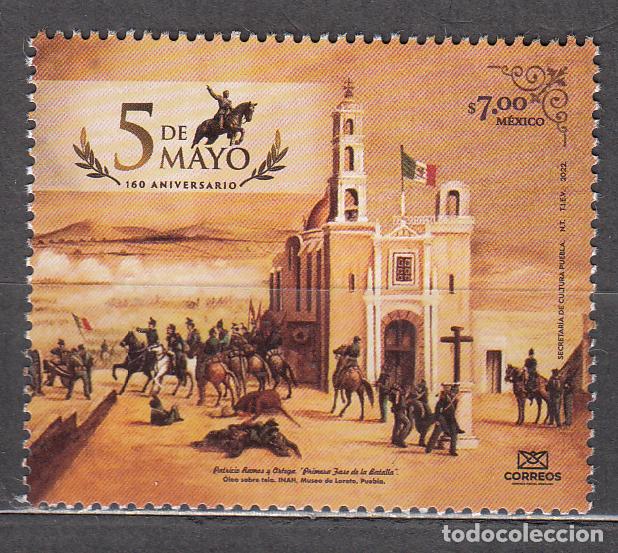 Briefmarken: Mexico Correo 2022 Yvert 3337 ** Mnh Batalla de Puebla